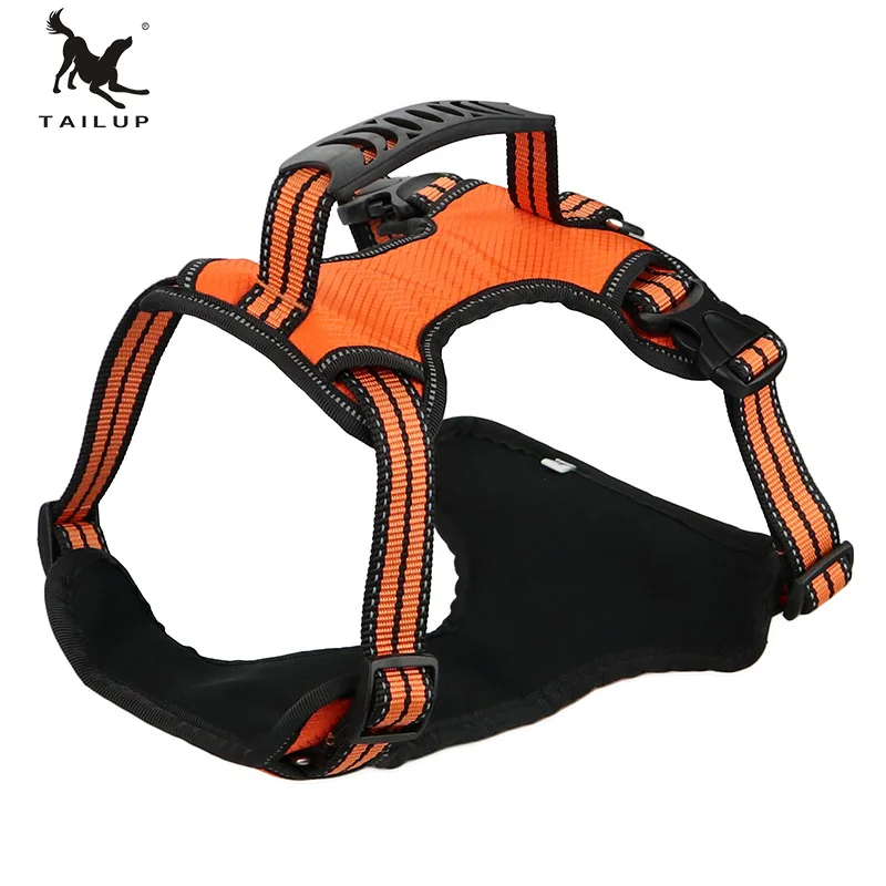 TAILUP S-XL Adjustable Safety Nylon Pet Dog Harness Soft Breathable No Pull Walk for Small Medium Large Puppy Products | Дом и сад