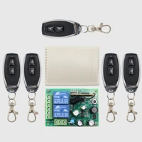 433mhz universal wireless remote control switch ac 250v 110v 220v 2ch relay receiver module and 5pcs rf 433 mhz remote controls