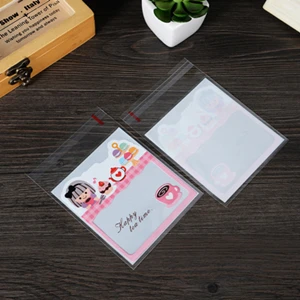 A 25Pcs 25 шт. сладкая клубника мультфильм девушка пакеты для выпечки самоклеющиеся DIY Подарочный упаковочный пакет для еды для конфет Печенье милый пластиковый пакет - Цвет: A 25Pcs