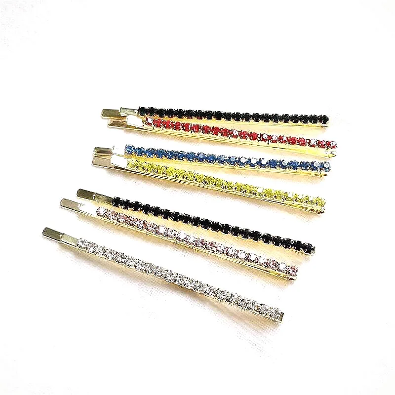 7 шт./компл. Роскошная обувь с украшением в виде кристаллов зажим для волос модные