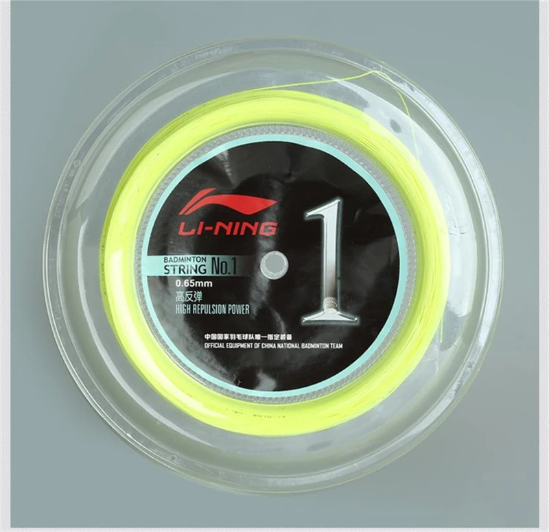 Лески для бадминтона Li Ning 200 метров китайская сборная подкладка №1/5/7 большой