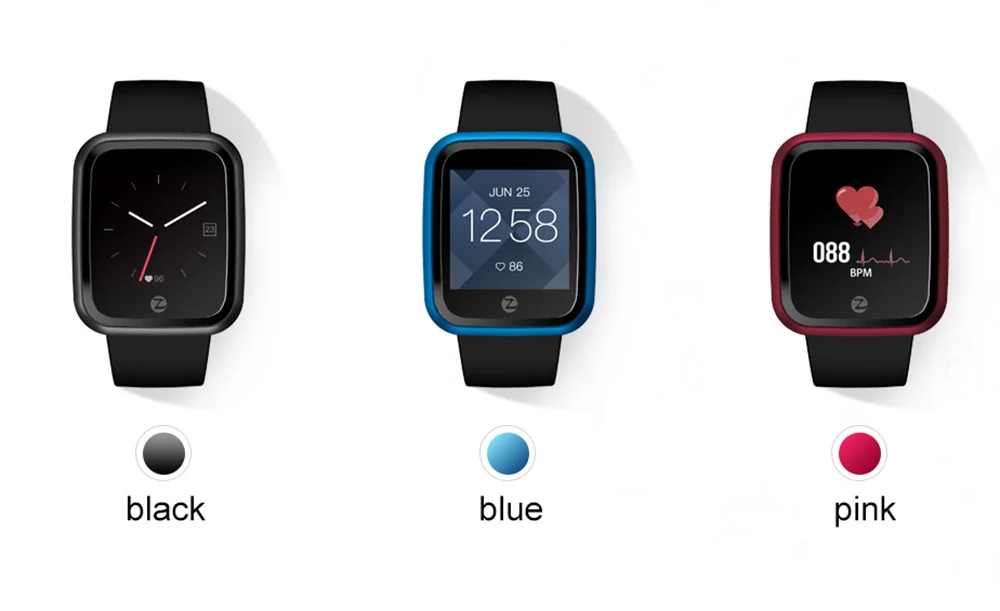 Смарт-часы Zeblaze Crystal 2 IP67 Bluetooth 4,0, шагомер, монитор сна, пульсометр, звонки, SMS напоминание, женские спортивные часы