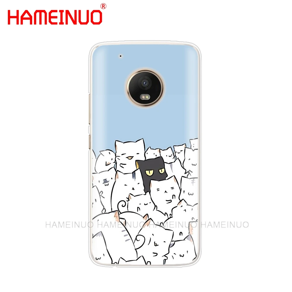 HAMEINUO Милый Забавный чехол с кошками для телефона Motorola Moto X4 E4 C G6 G5 G5S G4 Z2 Z3 PLAY PLUS - Цвет: 90243