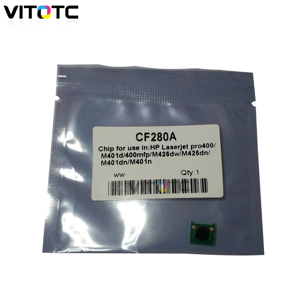 Чип картриджа с тонером 20x CF280A 280A 280 совместимый HP LaserJet Pro 400 M401 M425 401A 401N 425DN чипы для