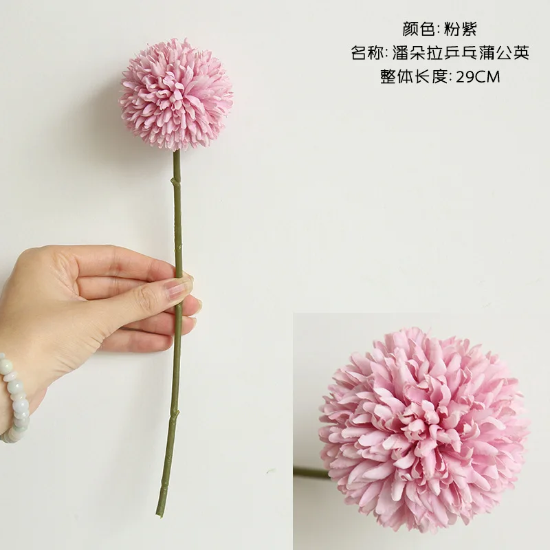 Pink purple 10 шт. 29 см искусственные цветы одуванчика, ветка гиацинта, искусственные цветы для дома, сада, свадебной вечеринки, украшения Флорес, искусственные цветы - Цвет: Pink purple
