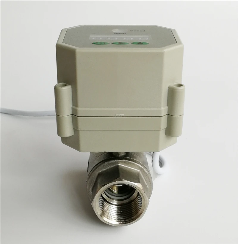 1/2 ''SS304 таймер управления светодиодным моторизованным клапаном 110V 230VAC времени