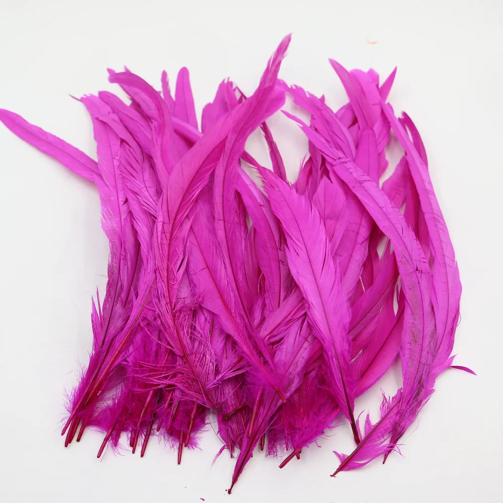 100 шт. окрашенные Свободные Искусственные волосы ярко-розовые в седло барсука