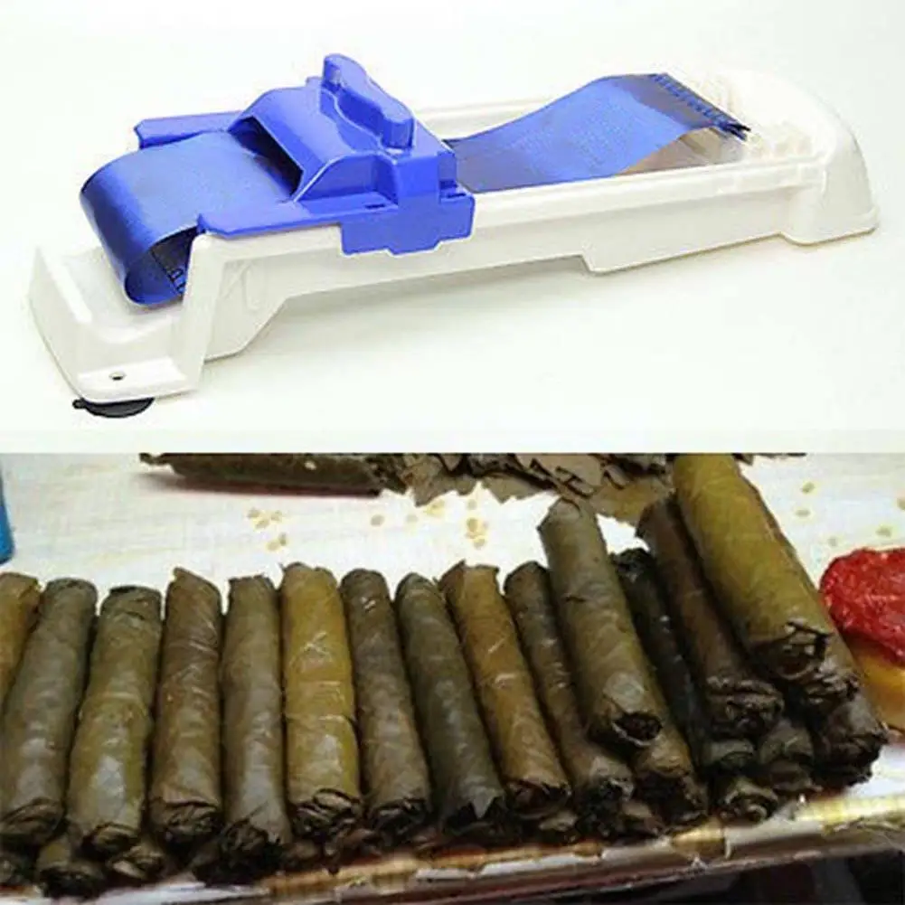 DIY Kitchen Meat slicer Sushi Roller Machine Grape Cabbage Leaves Rolling Tool Maker Roll |