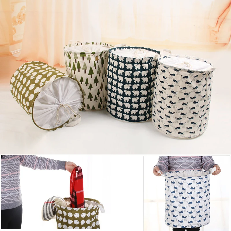 Корзина для белья ASFULL складная коробка хранения грязных игрушек креативная