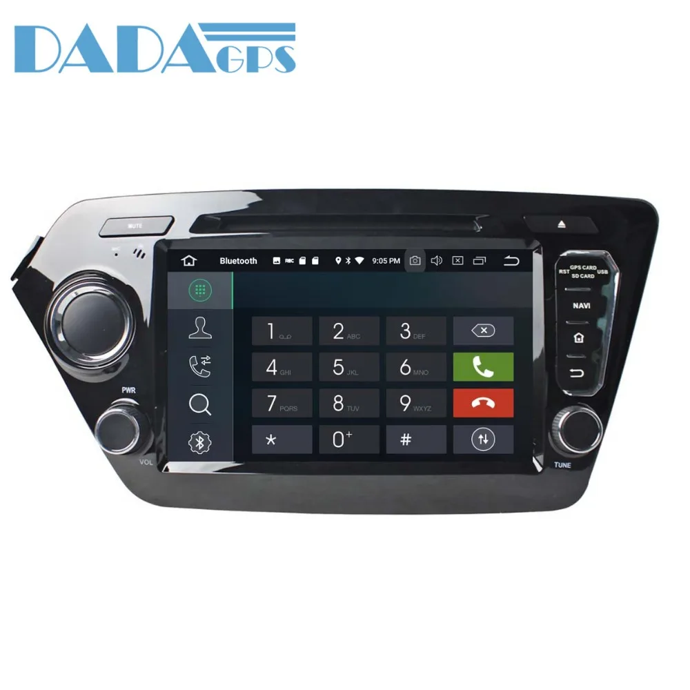 Автомагнитола с DVD плеером Android 8 0 7 1 GPS навигация для Kia K2 RIO 2010 2011 2012 2013 2014 2015 2016
