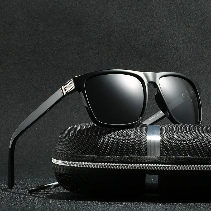 Мужские и женские классические поляризационные солнцезащитные очки Emosnia Черные