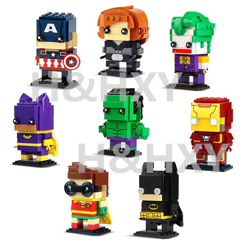H& HXY милая кукла 6801-6822 18002 Voltron King мини-кубики Супер герои marvel Мстители Фигурки Decool строительный блок