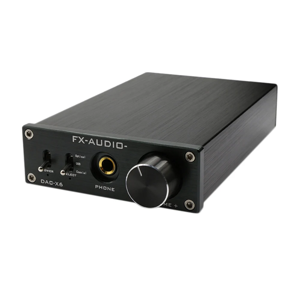 Mini 2.0 Headphone Amp HiFi Audio Decoder DAC USB Coaxial Optical Output FX Audio DAC-X6 RCA Headphones Amplifier 24Bit 96KHz