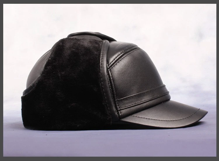 Aorice осень-зима Для мужчин мяч Кепки черный Кепки уха wamer Earflap Открытый Hat Череп русский унисекс Шапки Кепки S HL055