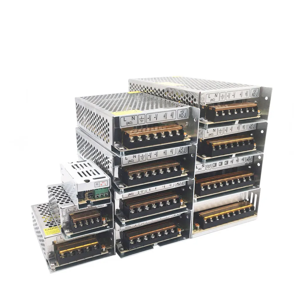 Трансформаторы систем освещения 110V 220V Драйвер адаптер DC5V 12V 24V 1A 2A 3A 5A 10A 15A 20A 30A 40A 60A Светодиодные ленты переключатель Питание