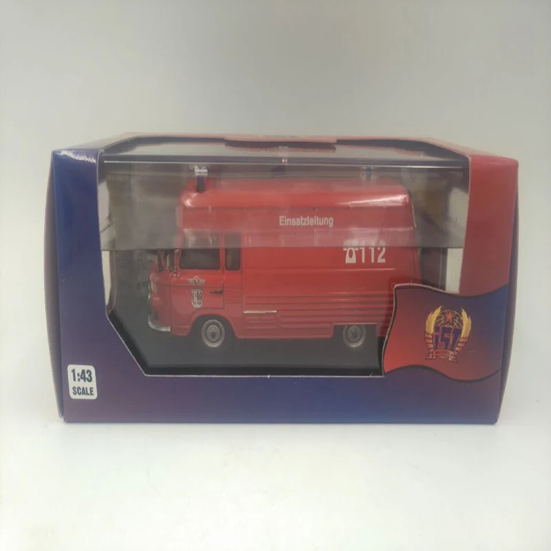 1/43 Моделирование Классический 1985 Barkas B1000 Smh 3 FEUERWEHR коллекция скорая помощь дисплей модель сплава винтажная медицинская модель автомобиля