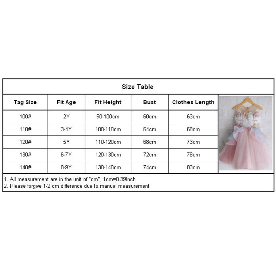 Платье с единорогом для девочек нарядное платье принцессы платья маленьких Vestidos
