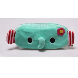 Green 1 шт Kawaii подарок плюшевый Кошелек Единорог плюшевый карандаш кошелек Симпатичная цепочка для ключей Плюшевые чехол-кошелек для мелочи игрушки для K - Цвет: Green