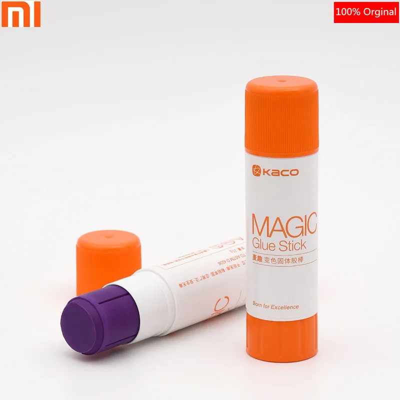 2 шт./лот, Xiaomi Kaco, твердый клей-карандаш, меняющий цвет, клей для студентов, крепкие клеи, стикеры, канцелярские товары, школьные офисные принадлежности