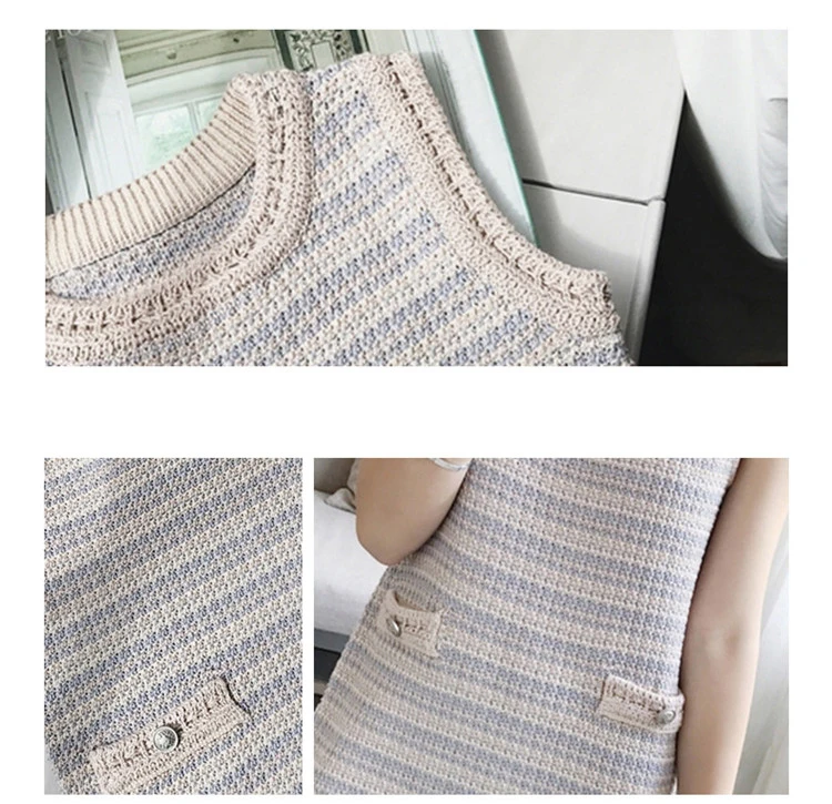 Высококачественное корейское летнее трикотажное платье женское