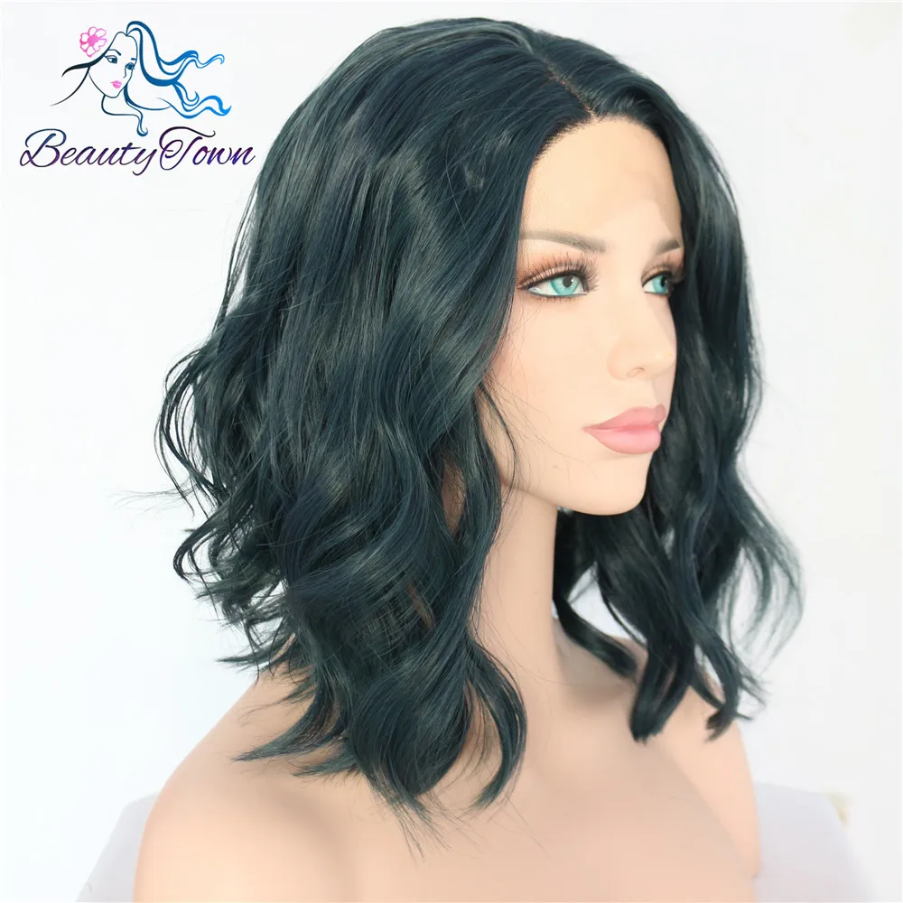 BeautyTown Polaris короткие термостойкие волосы черный Омбре блонд блоггер ежедневный макияж Синтетический кружевной передний Свадебный парик