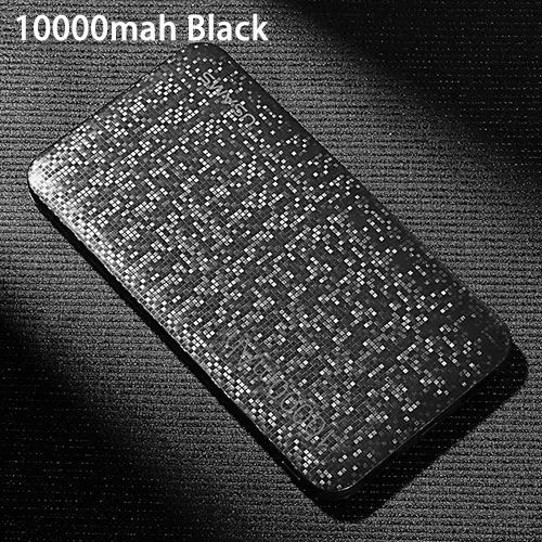 10000mah Black USAMS внешний аккумулятор 15 мм ультра тонкий 10000 мАч Внешний аккумулятор для мобильного телефона 2.1A выход 10000 мАч Универсальный внешний аккумулятор для телефона - Цвет: 10000mah Black