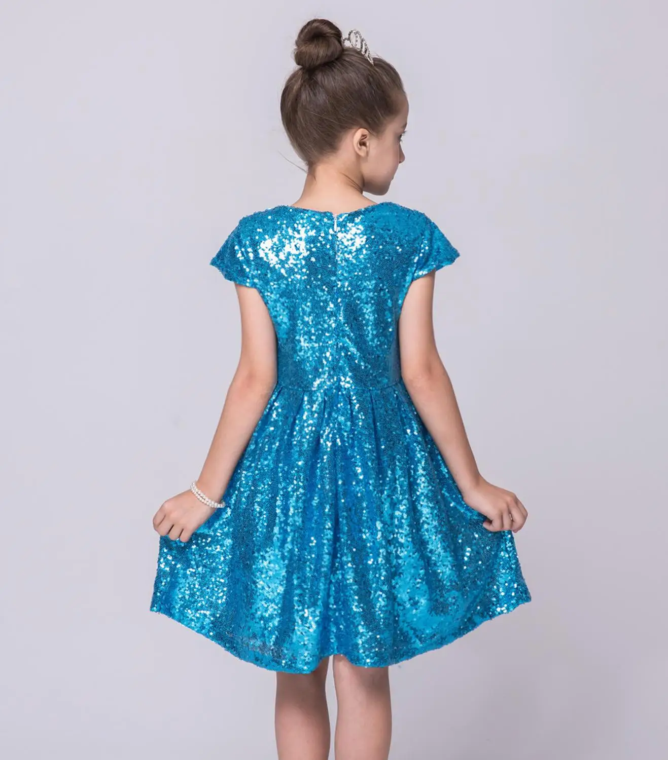 new kids girl dress sleeveless tutu wedding baby clothes Stage performance Wedding presiding | Детская одежда и обувь