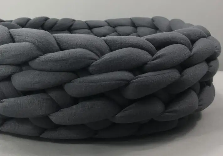 dark gray Новинка, супер толстая натуральная мериносовая шерсть, толстая пряжа, войлочная шерстяная фитильная пряжа для прядения, ручная пряжа, зимняя теплая пряжа - Цвет: dark gray
