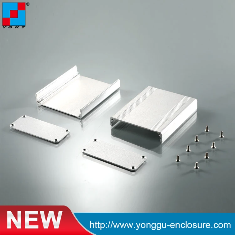 

Heat sink box 6063 aluminum enclosure structural design fabrication housing wire connector shell 63*25*75mm