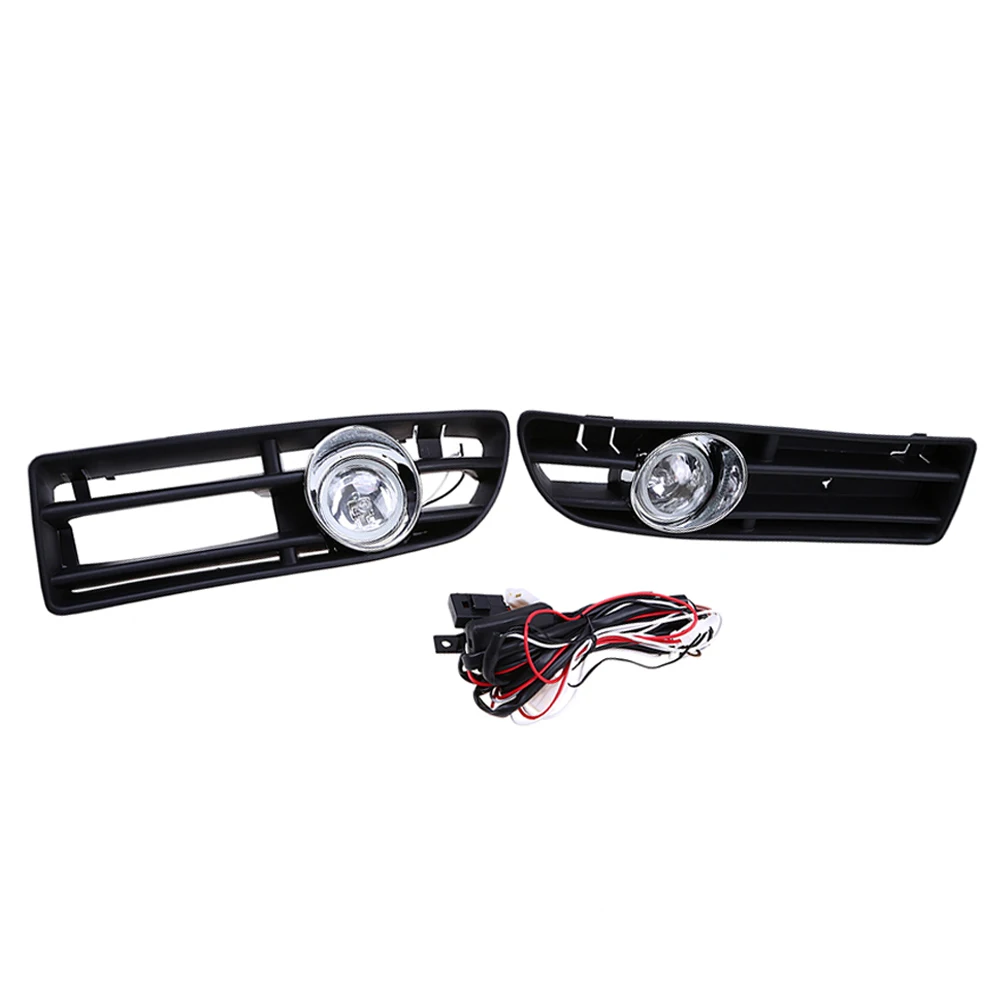 2 шт./компл. 12V решетка бампера и противотуманная фара для VW BORA 99-04 прозрачная линза