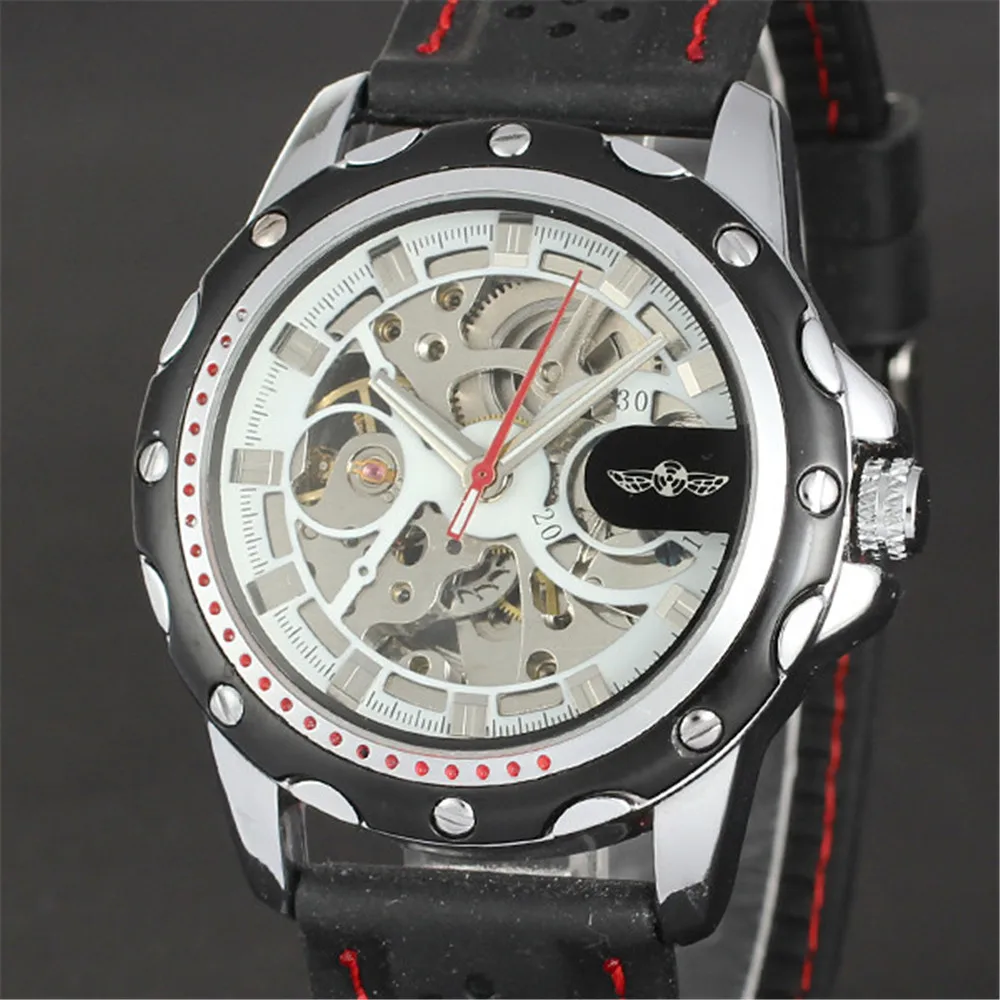 Мужские наручные часы WINNER армейские спортивные автоматические механические со