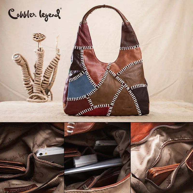 

Cobbler Legend Soft Genuine Leather Women Female Big Tote Designer Large Capacity Ladies Shoulder Bag Vintage Top-handle Handbag