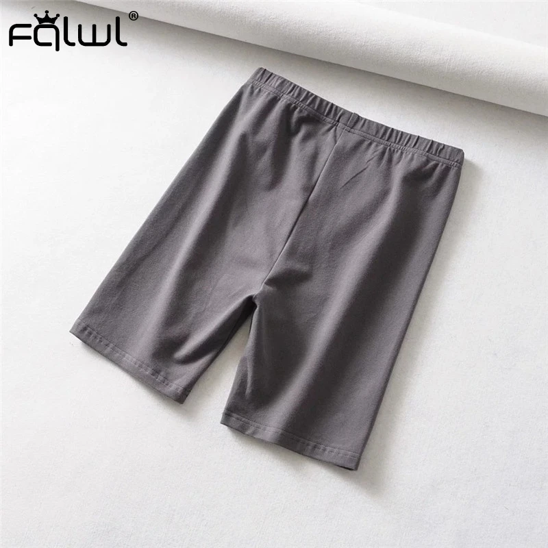 FQLWL велосипедные шорты с высокой талией надписью женские летние цвета хаки для