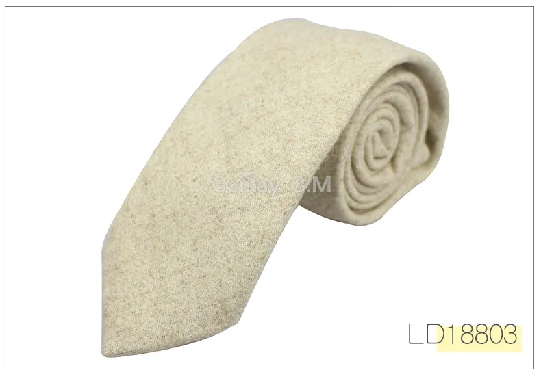 Fashion Wool Ties For Men Skinny Solid Casual Neckties Corbata Slim Striped Necktie for Wedding Gift Suit Cravat Accessories
