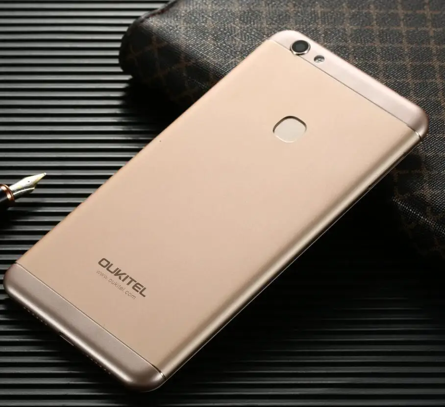 Металлический корпус Oukitel U17 5," Full HD отпечаток пальца 4 Гб ОЗУ 32 Гб ПЗУ Android 7,0 MTK6750T Восьмиядерный телефон 4G LTE смартфон - Цвет: Champagne Golden