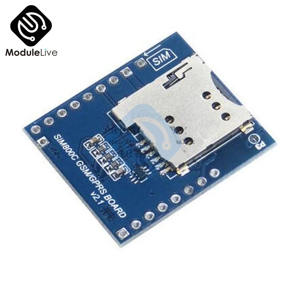 SIM800C GSM GPRS модуль 5 В/3 3 в TTL макетная плата IPEX с Bluetooth и TTS для Arduino STM32 C51 | Инструменты