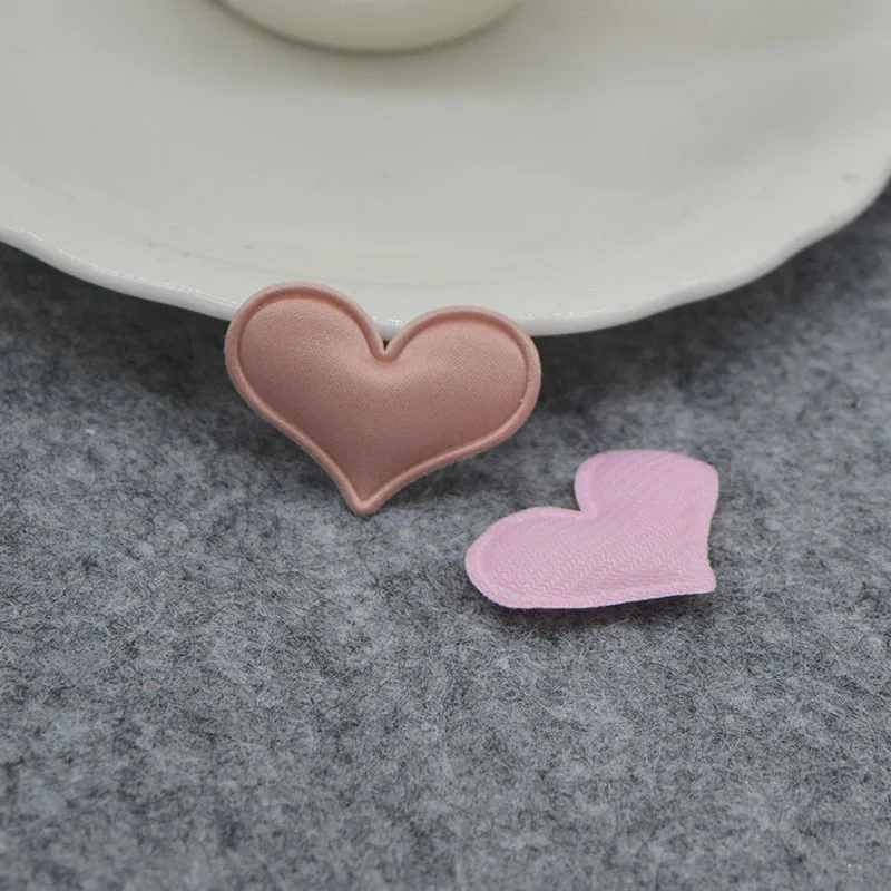 50 шт./лот 3,8*3 см Gingham Сердце Мягкие Аппликации для DIY ручной работы Детские аксессуары для волос, подарок украшения аксессуары