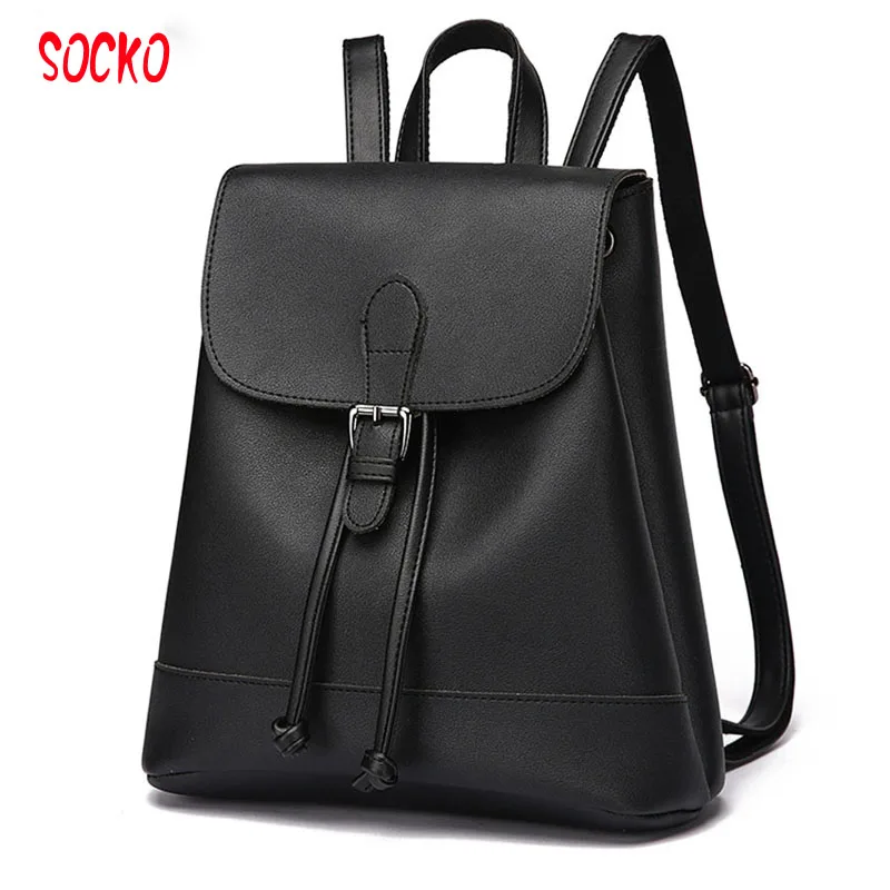 

New 2018 High Quality Women Backpacks Famous Brand Fashion Lady Leather Backpack School Backpacks For Teenage Girls WN 35
