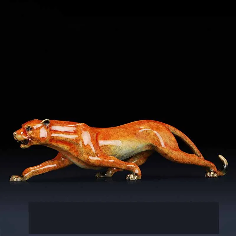 

Leopard Copper Decoration Living Room Lucky Decoration Crafts