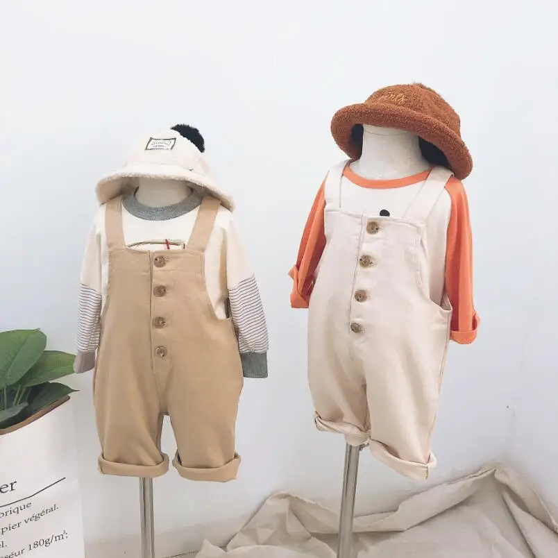 Комбинезоны для детей ясельного возраста детские брюки штаны на бретельках