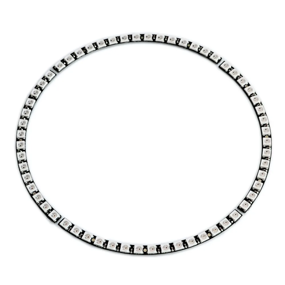 Настенные часы с кольцом 60 сверхъярсветодиодный светодиодных панелей WS2812 5050 RGB