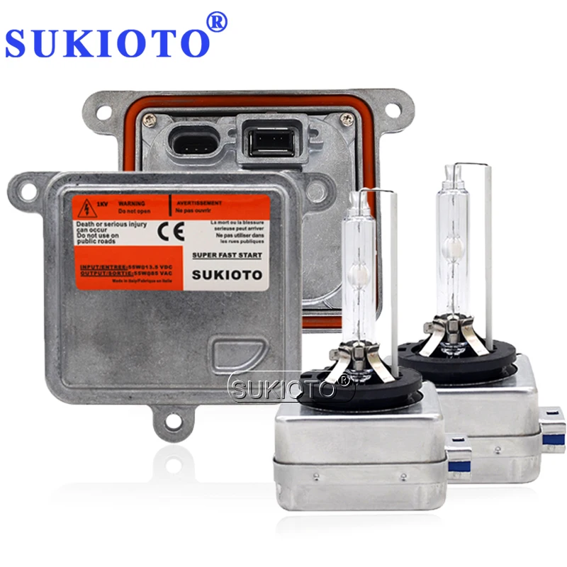 SUKIOTO d1s 55 Вт проектор hid комплект d3s d8s d1s canbus Балласт 4300 К 5000 К 6000 К 8000 К Автомобильные фары комплекты лампа