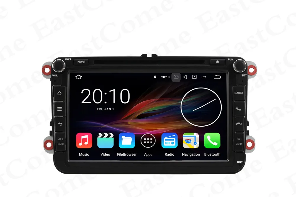 8 &quotQusd Core Android 1 автомобильный DVD GPS Радио для VW PASSAT CC Golf Tiguan Touran Polo EOS SEAT Altea Leon Skoda Fabia