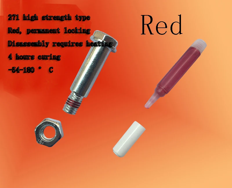 2 шт. Анаэробные винты 271 с фиксированным жидким клеем защитой от ударов ржавчины