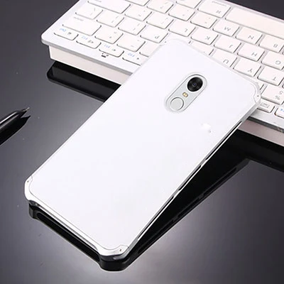 Silver OLLIVAN для Xiaomi Redmi Note 4X чехол Note 4 алюминиевая металлическая рамка 3 в 1 Жесткий ПК полная защитная задняя крышка для Redmi Note 4 4X - Цвет: Silver
