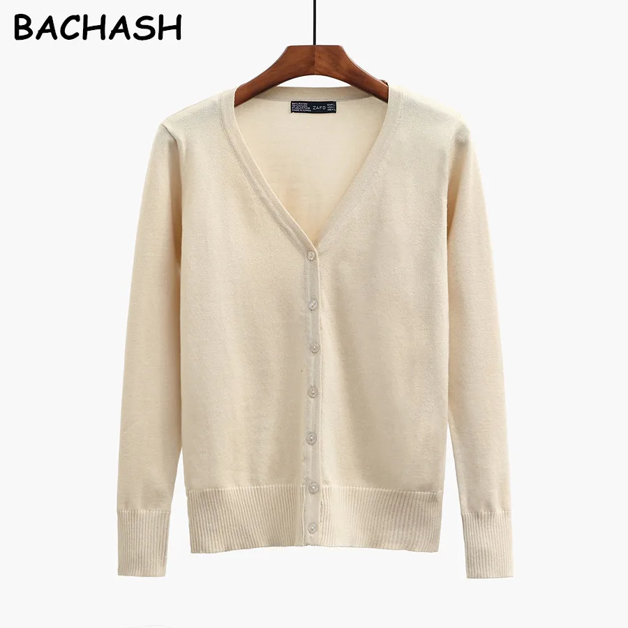 Женское трикотажное пальто BACHASH облегающее большого размера для осени и зимы|fashion