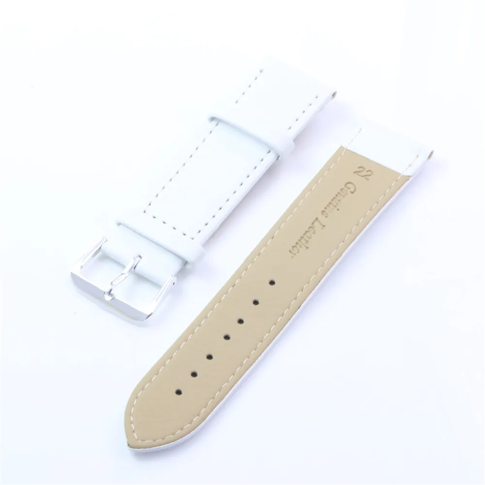 Ремешок для часов Way Deng Женский мягкий простой белый из искусственной кожи 18 мм 20