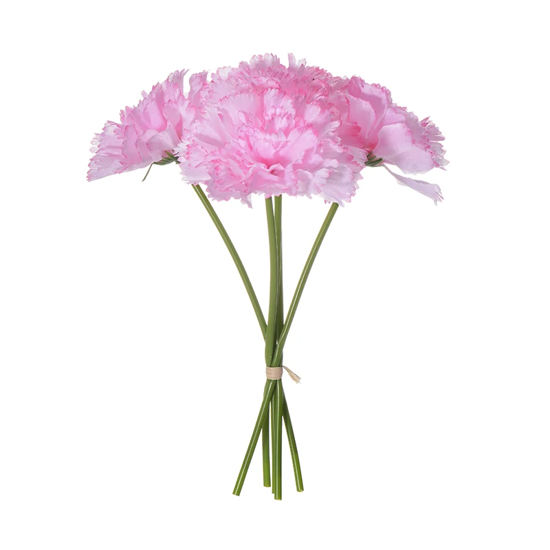 5 головок свежий искусственный цветок гвоздики Шелковый поддельные растения для