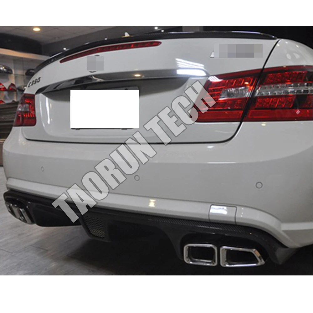 W207 C207 карбоновый задний бампер диффузор спойлер для Benz W207 e-класс купе E260 E300 E350 спортивный бампер