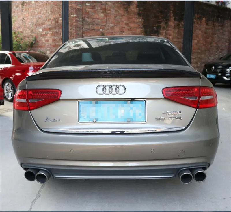 Спойлер из углеволокна для Audi A4 S4 RS4 2009- высококачественные Спойлеры авто аксессуары по EMS